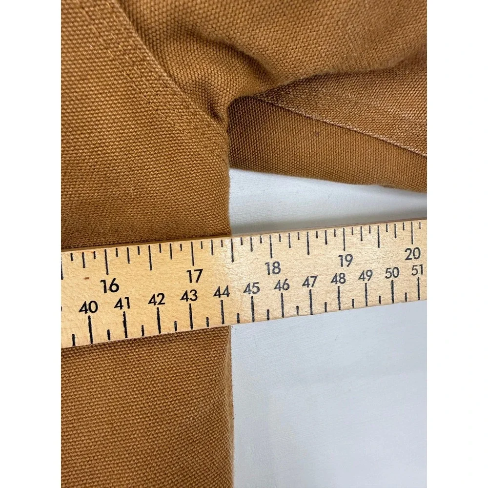 Carhartt Kids Insulated Duck Canvas Active Hooded Workwear Jacket Brown 7-8 S